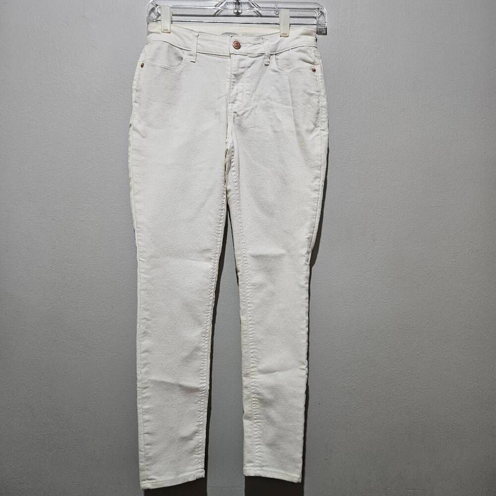 Old Navy Womens size 0 White Jeans Super Skinny Ankle Stretch